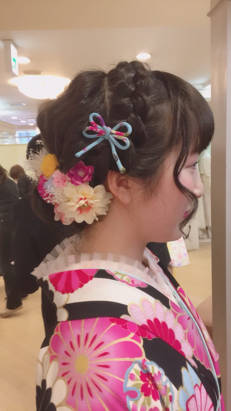 卒業式の髪型セット 小樽美容室Flor【フロール】